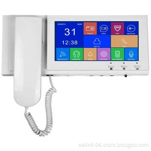 7''color Touch Buttons Video Intercom, Video Doorphone (M1607BCR)